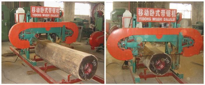 Automatic Wood Processing Horizontal Band Saw Portable Sawmill for Sale