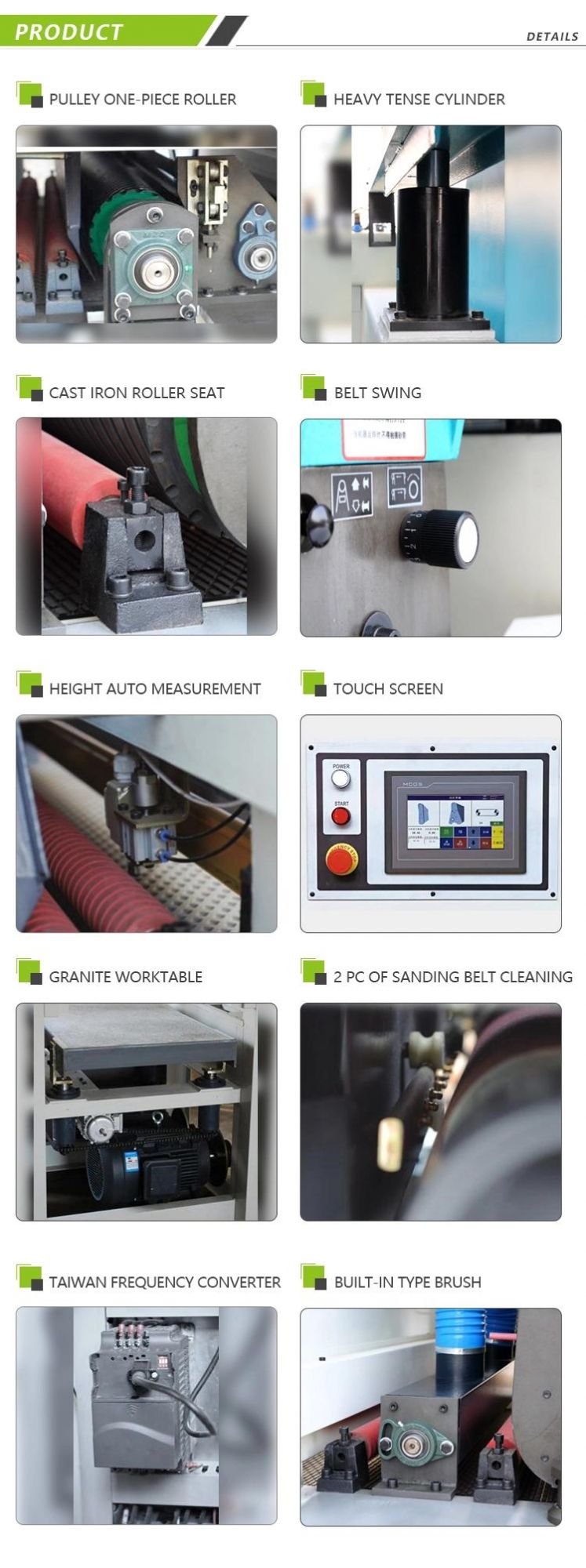 Primer Sanding Machine Automatic Two Heads Lacquer Sander