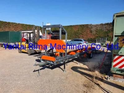 2022 Portable Horizontal Band Sawmill for Logs Cutting