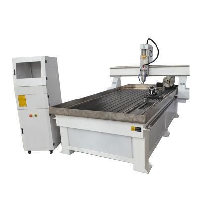 Cheaper 1325 4 Axis Wood Cutting Machine CNC Router with Rotation Axis