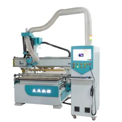 Customized OEM&amp; ODM Automatic Double Mesa Double Spindle Carving and Drilling Wood Working Router Machine for Sofa Factory