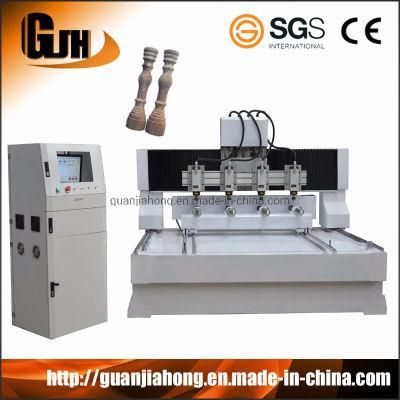 3D Rotary Engraving, Multi Spindle, Woodworking Machinery, 4 Axis CNC Router Machine