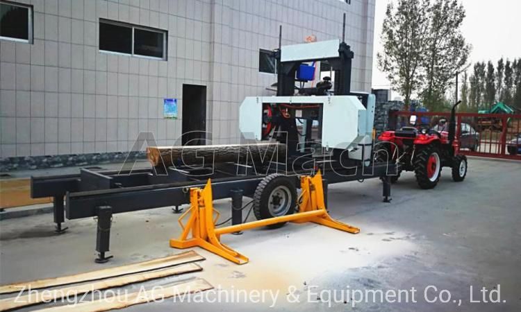 Forest Wood Log Cutting Machine Portable Band Sawmill