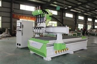 CNC Wood 1325 Row Type Tool Change Cutting Machine Plate Type Furniture Invisible Parts Straight Row Tool Change Machining Center