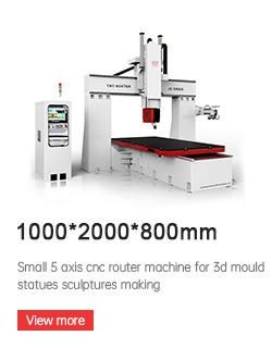 Hot Selling 5 Axis CNC Manufacturer Router Machine with Rotary Axis for 3D Molding