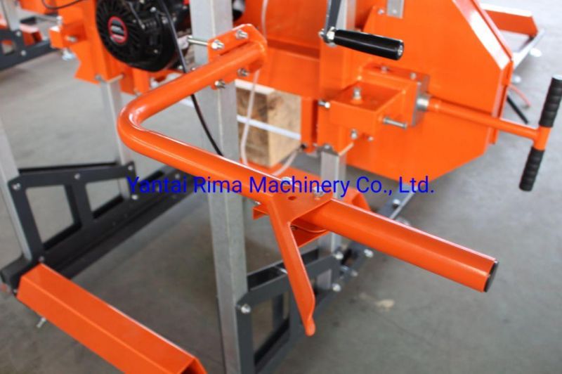 Horizontal Electrical Gasoline Engine Portable Sawmill