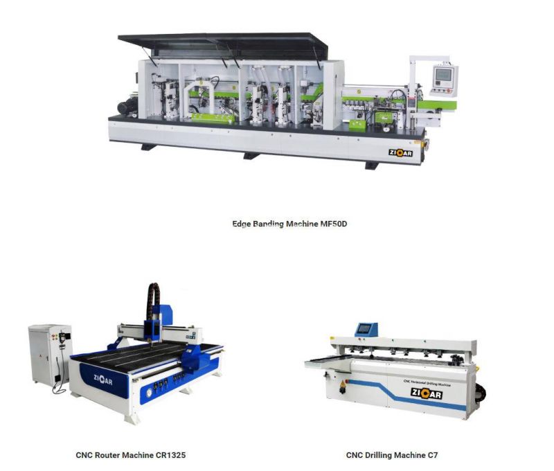 Auto 8 functions ZICAR Edge Banding Machine MF50F for woodworking