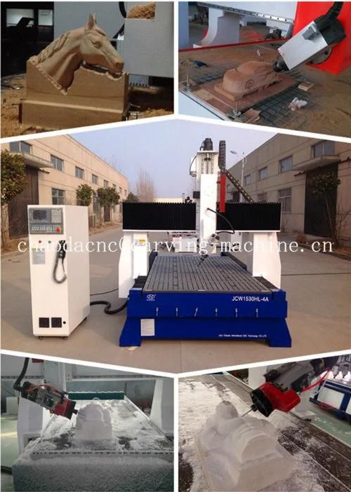 CNC Router with 4 Axis 180 Degree for 3D Carving