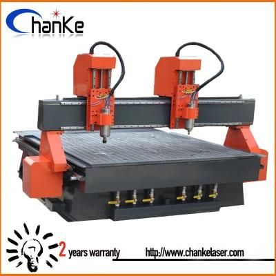 Two Spindle Wood Cutting Engraving Carving CNC Engraver