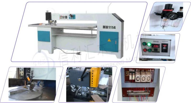 Mh1109 Thin Board Scribe Linking Machine Woodworking Machinery Fancy Veneer Edge Jionter/ Flat Seamer Woodworking