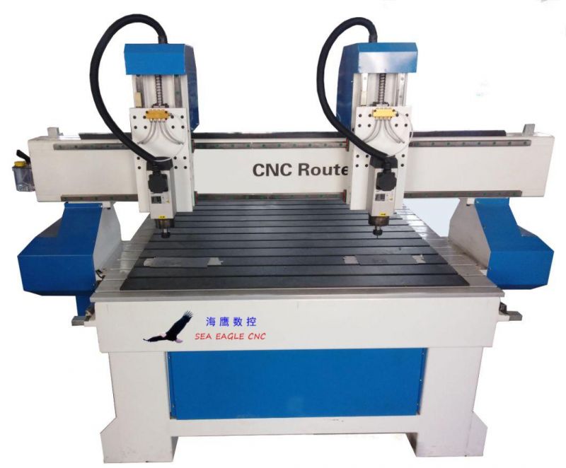 1325 CNC Woodowrking Router Machine with Horizontal Spindle for Drilling Side Hole