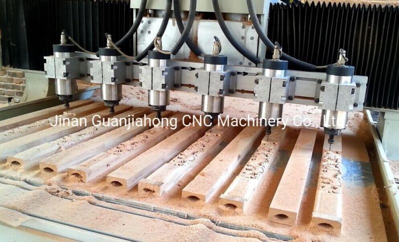 1615-1-6 Multi Spindle, Wood, Acrylic, Plastic, Aluminum, Copper, CNC Router Carving Machine