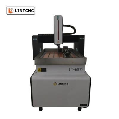 Mini 3D Advertising CNC Router with Wheels Move Easily Metal Sheet Around 6090 1212 CNC Machine