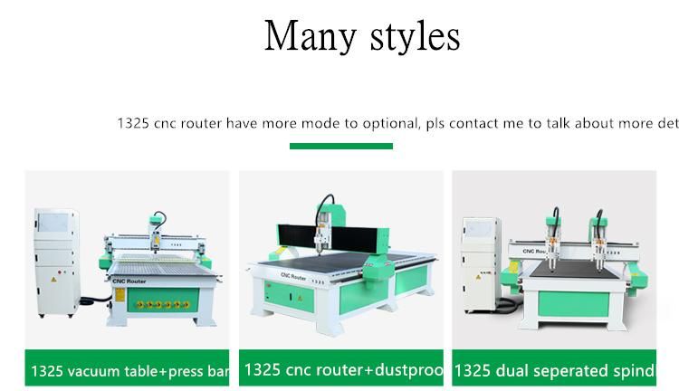CNC Router 1325 Italy Woodworking Machine, Woodworking Machinery CNC Poland Hole Cutting machine for Solid Wood Cabinet PVC MDF Steel Aluminum Material