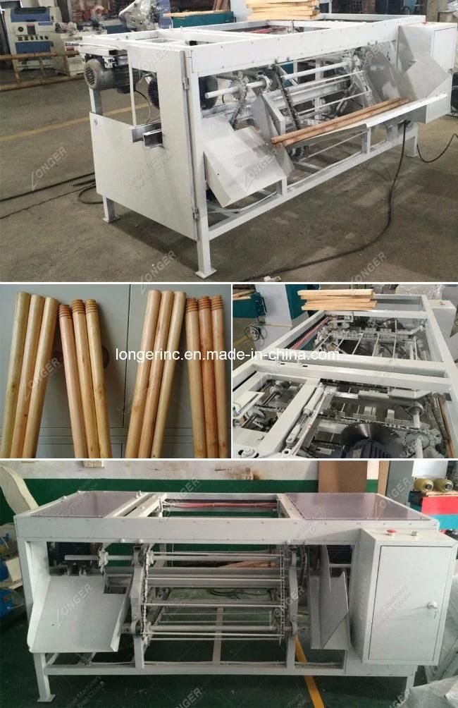 Industrial Wood Stick Equipment Wooden Broom Stick Making Machine