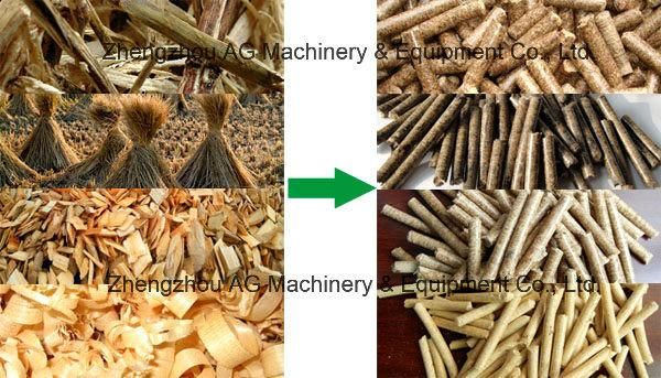 Biofuel Flat Die Wood Pellet Granulating Machine Biomass Machine to Make Pellets