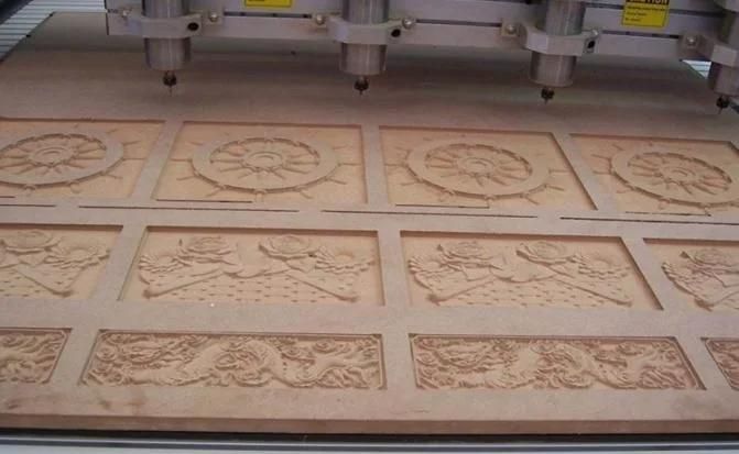 4 6 Spindle Heads Wood Relief CNC Router 1200*1200mm