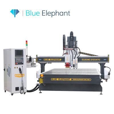 New Design Big Wood CNC Router with Auto Tool Changer for Door Manufacturer