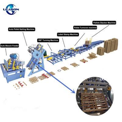 Fully Automatic Wood Pallet Nailing Machine Wooden Pallets Machine Line