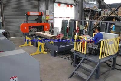 Hydraulic Wood Log Band Saw Machine Elelctric Motor with CE