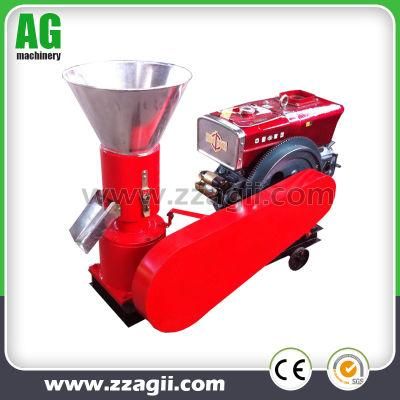 Factory Direct Selling Flat Die Wood Pellet Machine Diesel Wood Pelletizer