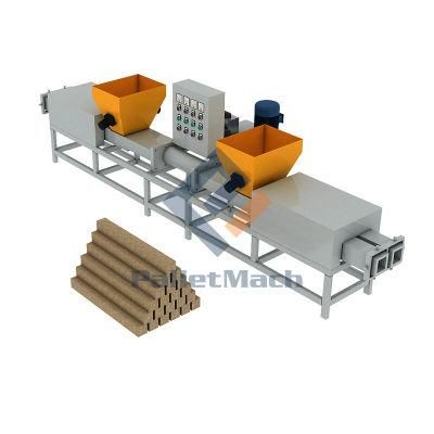 Compressed Sawdust Wood Chips Pallet Feets Making Machine