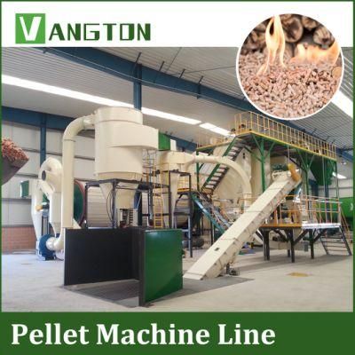 Vangton Biomass Wood Pellet Machine Production Line for Pine Birch Sawdust Rice Husk Biofuel Plant