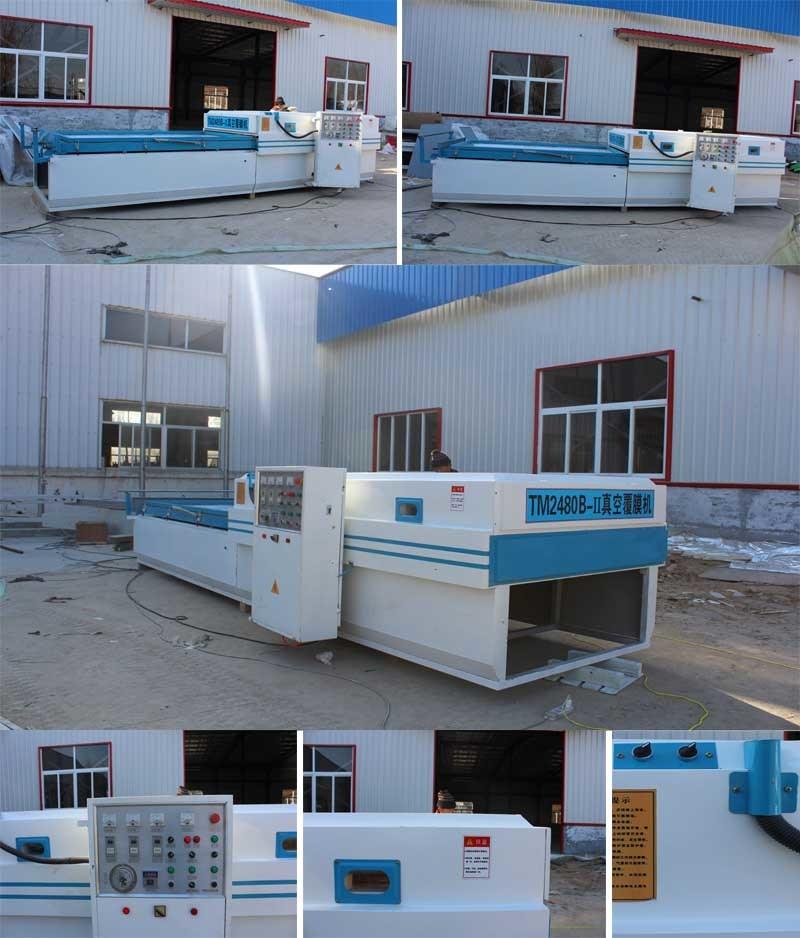 Full Automatic PVC Film Mulch Applicator Vacuum Membrane Press Machine for Wood MDF