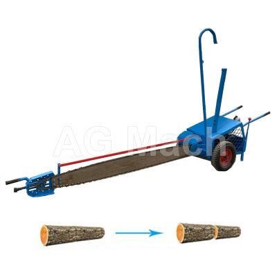 Factory Supply Electric Wood Slasher Petrol Chain Sawmill Wood Saw Cutting Machine