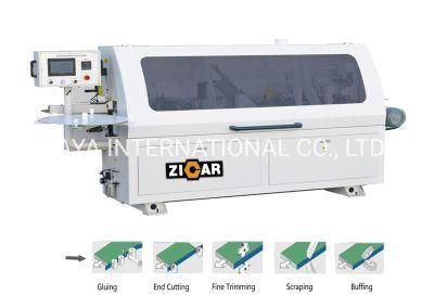 ZICAR MF50G automatic linear woodworking edge banding machine with end cutting trimmer