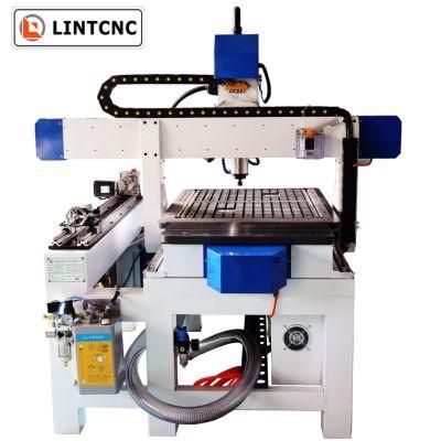 3D Mini CNC Wood Router 3 Axis Rotary Axis Cheap 6090 1212 1218 1325 Cutter Machine Small 6090 Router with Mach3 DSP Nk105