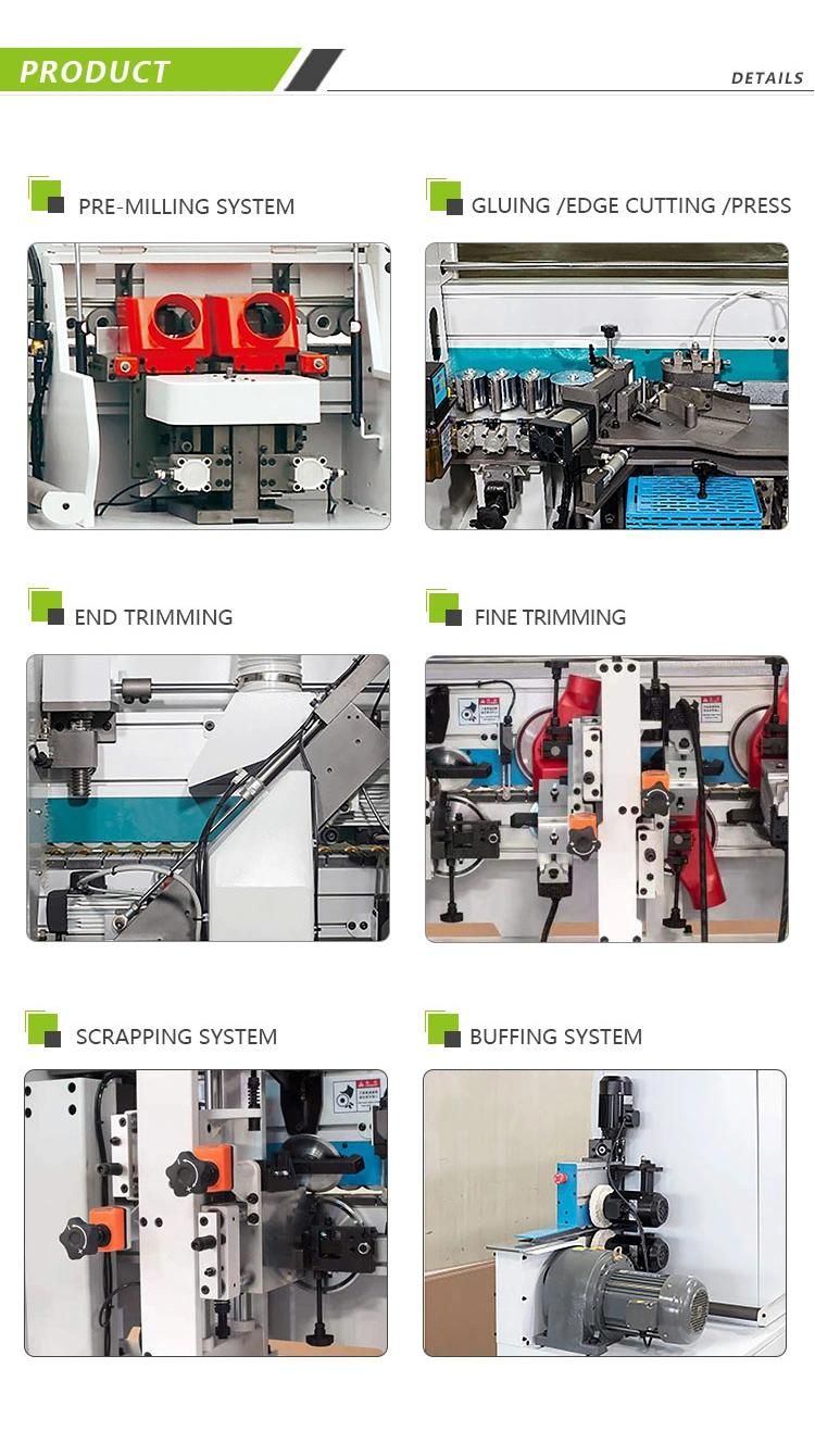 Pre-Milling Corner Rounding Full Automatic Edge Banding Machine for Furniture