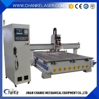 Multi Head 3D Rotary 4 Axis CNC Wood Carving Copy Machine, 3D Wood Furniture Making Machine / 3D Wood Carving Machine 5 Axes