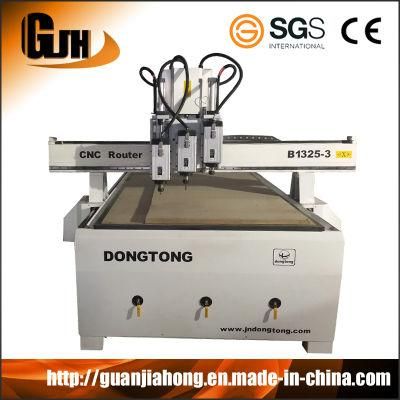 1325-3 Wood Door CNC Router. Three-Process Woodworking CNC Engraving Machine for MDF, Wood