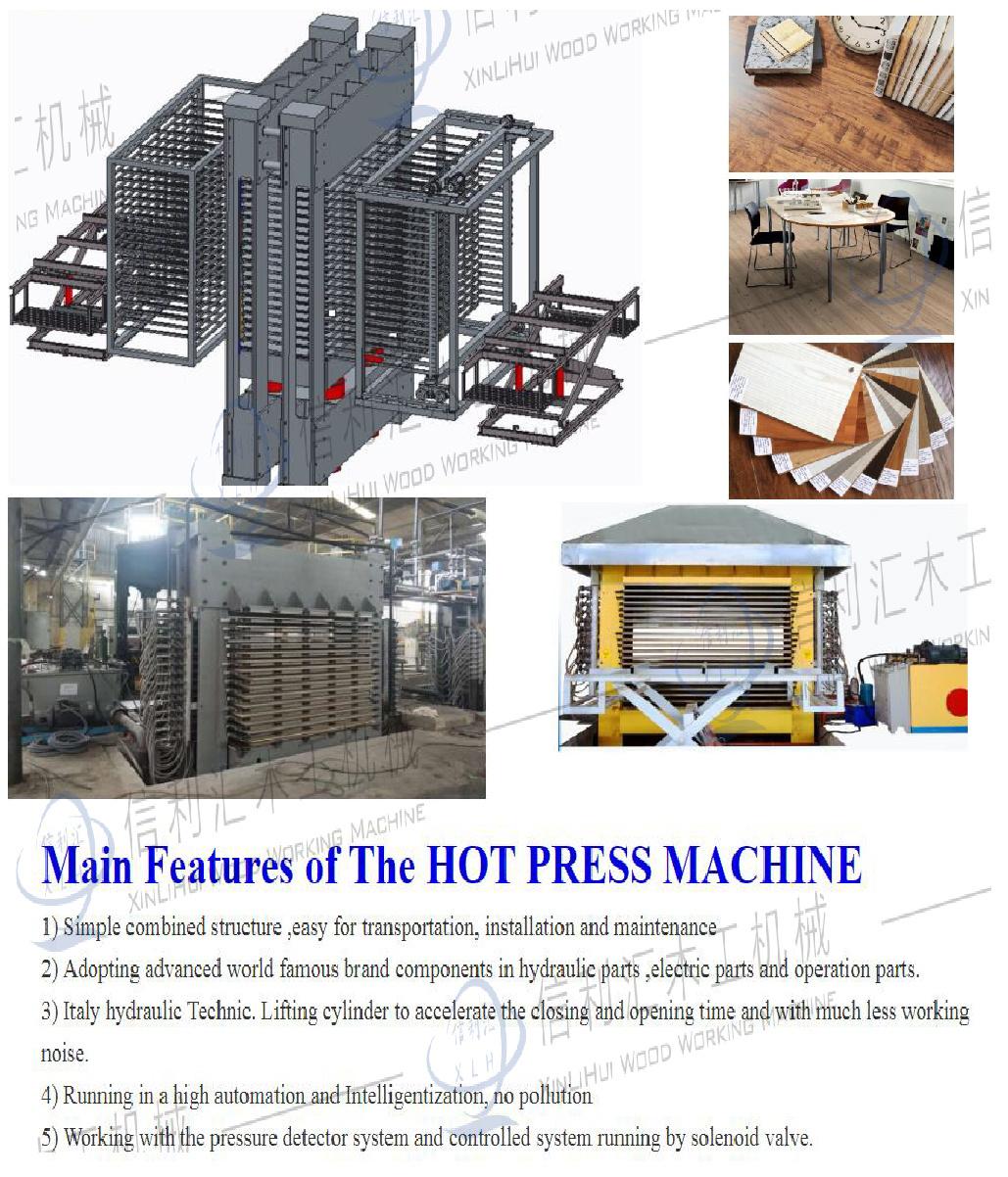 Melamine Paper Press Wood Machine / Melamine Tableware Making Machine with Auto Feeding and Auto Unloading