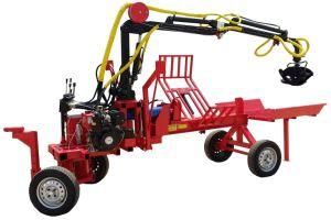 45 Ton 15HP Combined&#160; Log Splitter with Crane &amp; Hydraulic Ramp XXL with Lights