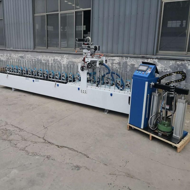 Bxw350c Adjusting Width Hot Melt Glue Laminating Profile Wrapping Machine
