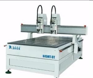 Multi Head 3D Woodworking CNC Router Machine with 4.5kw Spindle