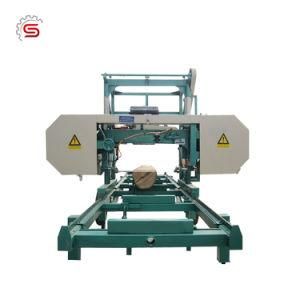 Portable Horizontal Band Sawmill&prime;s (Diesel Engine) Mj1000 Band Saw Machine