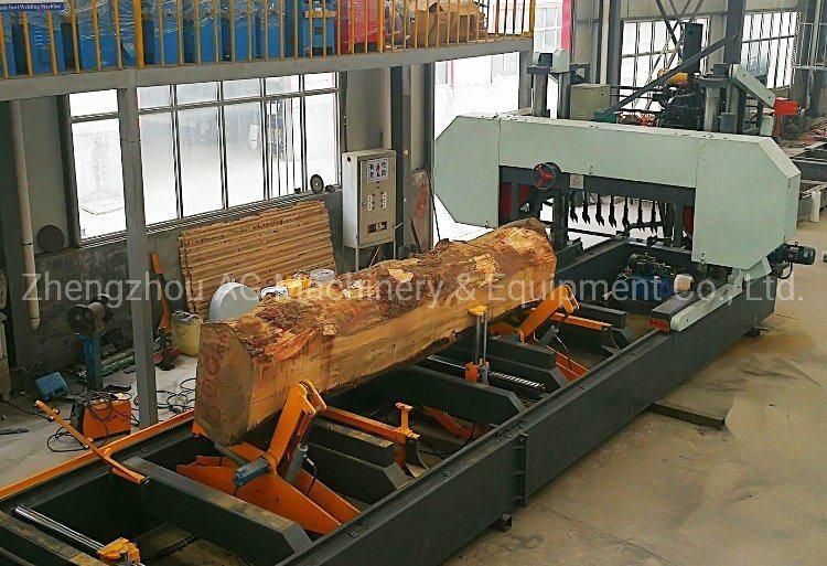 Diesel Driven Portable Hydraulic Wood Log Cutting Machine Electric Band Saw