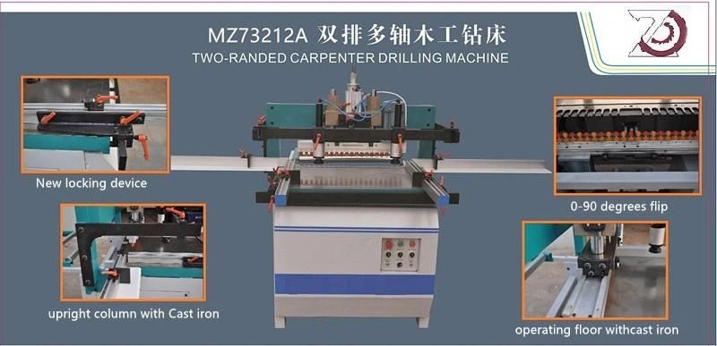 Double-Row Multiple Drilling Machine for Woodworking