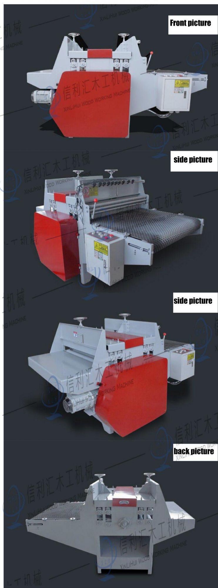 The Tracked Wood Plate Multi Rip Saw Multiple Blade Circular Saw with Competitive Price for Small Cypress Logs Mainly Into Boards for Flooring