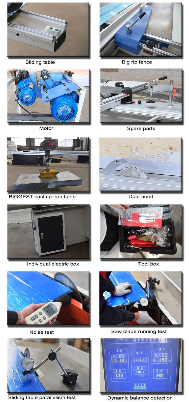 Mj6132 Ce ISO Woodworking Usage Sliding Table Panel Saw