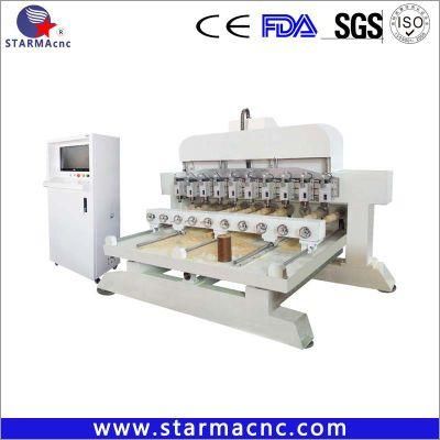 Big Size 2800X3600mm Woodworking CNC Router Machine with 4 Axis Rotary Axis