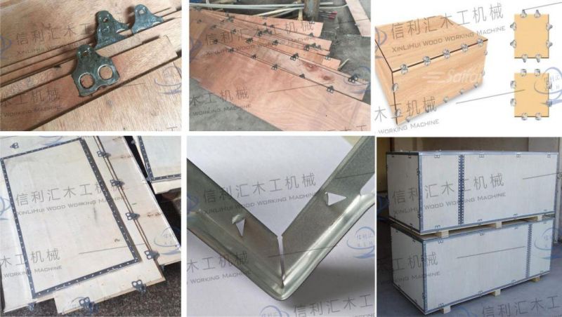 Full Automatic Nailless Plywood Box Rate Making Machine Automatic Machine for Making Foable Plywood Box Without Nail