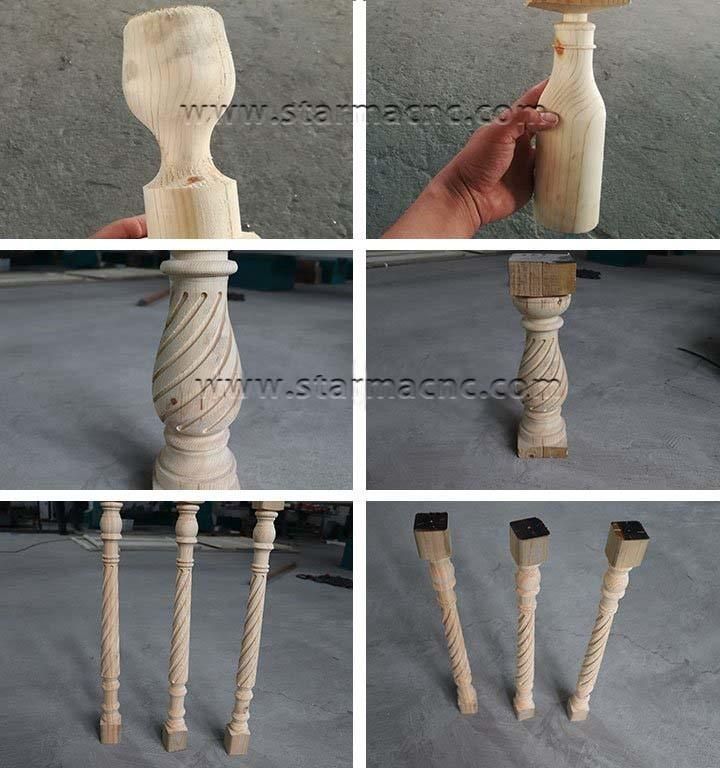 Star Ma New Produced Chair Legs CNC Wood Lathe Turn Machine