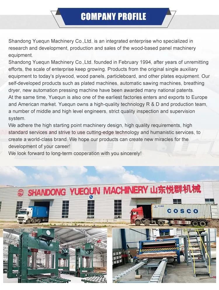 China 15 Layers Plywood Core Veneer Hot Press Dryer Machine