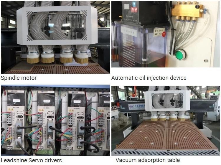 1325 2030 Atc CNC Router with Four Spindles for Cabinet Woodworking Industry