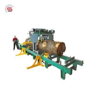 Wood Cutting Automatic Horizontal Band Sawmill Machine