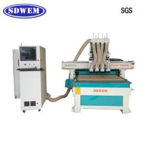 1325 2030 1530 2128 Woodworking CNC Engraving Machine with 4 Heads Made in China